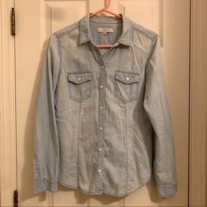 Chambray button up shirt